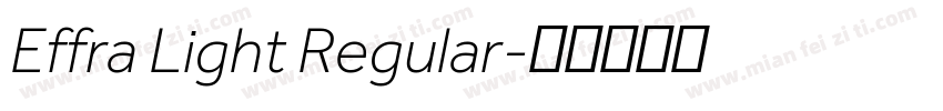 Effra Light Regular字体转换